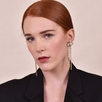 Lilie Crystal Tassel Earrings  (my ears are pierced)