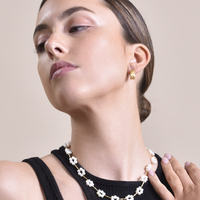 Olli Textured Sculpture Huggie Earrings (Gold Vermeil)