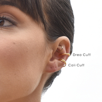 Drea Ear Contour Minimalist Cuff Earring (Single Piece)
