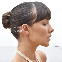 Tori Ear Contour Minimalist Cuff Earring (Single Piece)