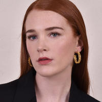 Janae 24K Artisan Golden Spring Hoop Earrings