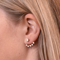Benicia Rose Gold Stud Earrings