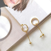 Adora Simplicity Drop Mismatching Earrings (for pierced ears)