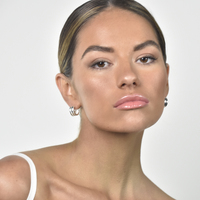 Hani Silver Curved Earrings 