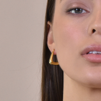 Porter Modern Gold Chic Huggie Earrings