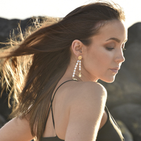 Calliope 24K Freshwater Pearl Drop Earrings