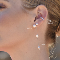 Flo Ear Contour Cuff Earring Single Piece (Silver)