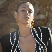 Darya Artsy Wave Earrings (Orange)