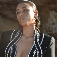 Darya Artsy Wave Earrings (Red)