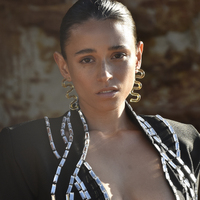 Darya Artsy Wave Earrings (Yellow)