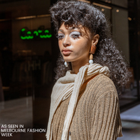 Giulia Wooden Drop Earrings (my ears are pierced)