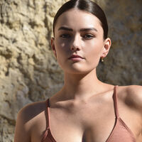 Clarity Dainty Evil Eye Stud Earrings (Gold)