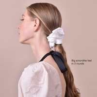 Ivory Earthy Muse Cotton Scrunchie Set