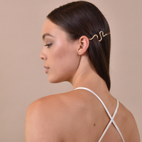 Anemone Gold Serpent Barrette