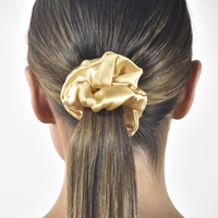 Laurie Mulberry Silk Scrunchie (Gold)