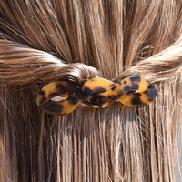 Charli Tortoise Twisted Resin Barrette