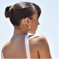 Bijoux 24K Gold Trio Hoop Earrings