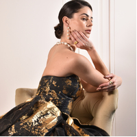 Esmerelda Luxury Baroque Pearl Earrings - Gold