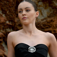 Aquarius Artisan Zirconia Pavé Stud Earrings (Silver)