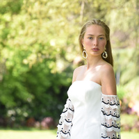 Rosalyn Coastal Devine Pearl Hoop Earrings (my ears are pierced)