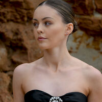 Capricorn Artisan Zirconia Pavé Stud Earrings (Silver)