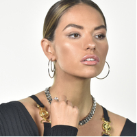 Not Your Regular Hoop Earrings (Silver)