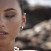 Sunday Chunky Gold Hoop Earrings (18K Gold Vermeil)