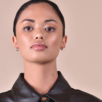 Ace Minimalist Dainty Hoop Earrings - Silver