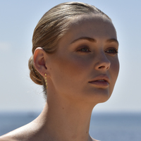 Aka Dainty Sculptural Pebble Drop Earrings (Gold Vermeil)