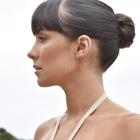 Solvita Dainty Opal Stud Earrings