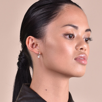 Mantra Dainty Starburst Drop Earrings