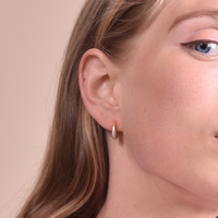 Delphi 18K Dainty Shimmer Sleeper Earrings