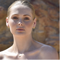 Harmonie Splendid Evil Eye Earrings (Gold Vermeil)