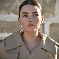 Stellar Drape Diamante Tassel Earrings (Silver) 