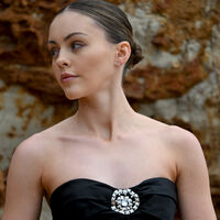 Gemini Artisan Zirconia Pavé Stud Earrings (Silver)