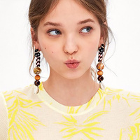 Allyriane Earthy Glory Statement Earrings (for non-pierced ears)