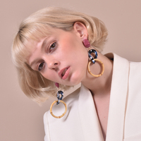 Leandre Modern Loop Earrings (for pierced ears)