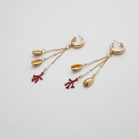 Lyla Shell & Coral Earrings