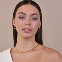 Zora Modern Gold Hoop Earrings