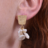 Mirele Artisan Pearl Drop Earrings (Imperfect)