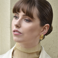 Odyssey Artsy Cocoon Earrings (Gold)