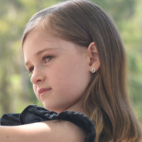 Little Angel Moon Dainy Stud Earrings