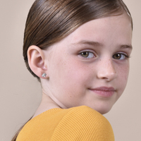 Little Broccoli Dainty Stud Earrings (Silver)