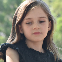 Little Crown Fish Rose Gold Stud Earrings