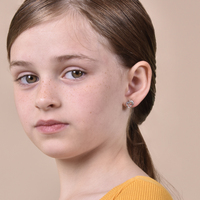 Little Unicorn Diamante Stud Earrings