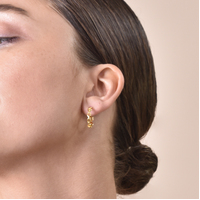 Vida Minimalist C Chain Earrings (Gold Vermeil)