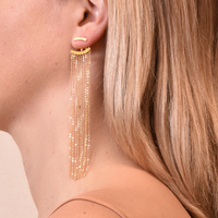Lizette Luxury Golden Tassel Earrings 