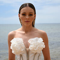 Lenore Sculptured Loop Mesh Earrings (Gold)