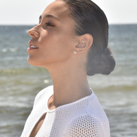 Avila Zircon Love Heart Earrings (Gold)