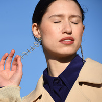 Never Still Crystal Diamante Earrings (my ears are pierced)